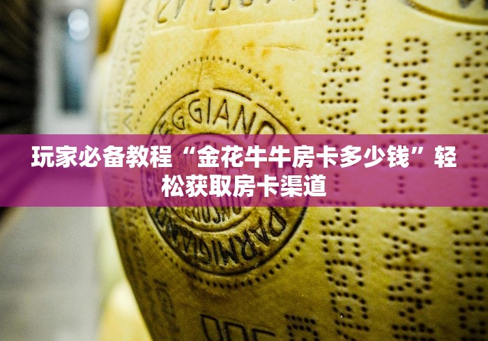 秒懂教程“微信牛牛炸 金花房卡”详细房卡教程